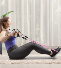 Pilates Bar Kit with Resistance Bands,Pilates Bar with Stackable Bands Workout Equipment for Legs,Hip,Waist and Arm,Exercise Fitness Equipment for Women & Men Home Gym Yoga Pilates