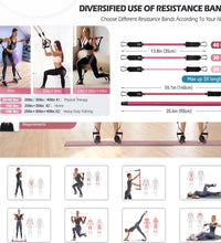 Pilates Bar Kit with Resistance Bands,Pilates Bar with Stackable Bands Workout Equipment for Legs,Hip,Waist and Arm,Exercise Fitness Equipment for Women & Men Home Gym Yoga Pilates